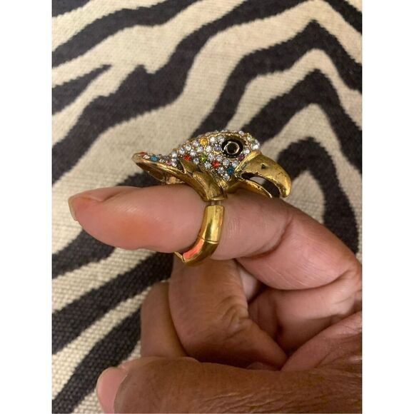 Jewel Embellished Eagle Ring - Picture 3 of 5